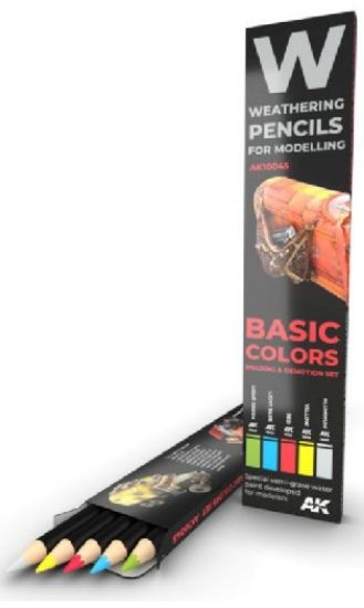Picture of Weathering Pencils: Basic Colors Shading & Demotion Set (5 Colors)