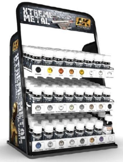 Picture of Xtreme Metal Paint Deal w/FREE Rack (6 each 23 colors & #470 cleaner)