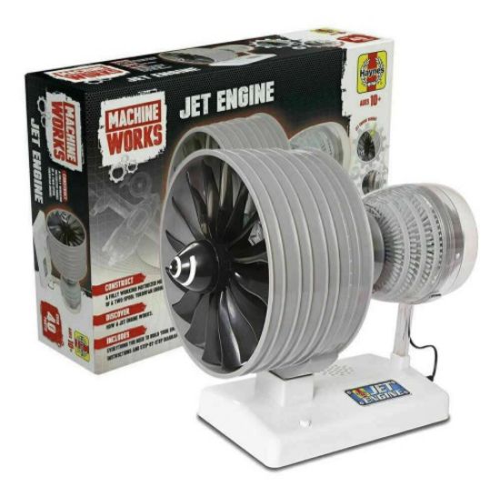 Picture of Visible Working Two-Spool Turbofan Jet Engine w/Electric Motor & Sound (7"h x 4.5"w x 7"d)