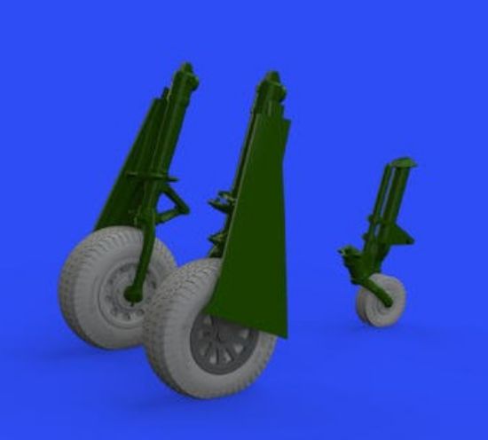 Picture of 1/48 Aircraft- P51D Wheels w/Rhomboid Tread Tire for EDU (Mask & Resin)(D)