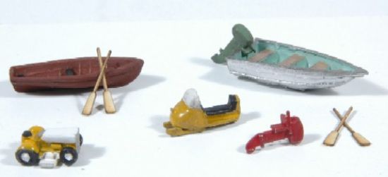 Picture of Railway Express Miniatures Recreational Detail Kit (Unpainted Metal)