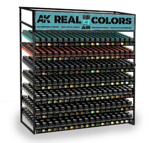 Picture of Real Colors Aircraft Paint Deal w/FREE Rack (6 each 133 colors: RC206 thru RC338)