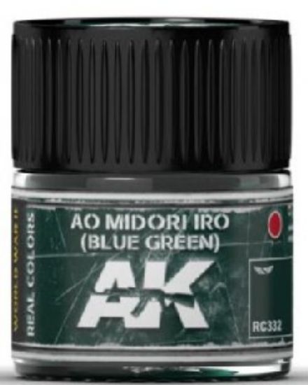 Picture of Real Colors: Ao Midori Iro (Blue-Green) Acrylic Lacquer Paint 10ml Bottle