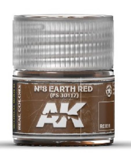 Picture of Real Colors: NÂº8 Earth Red FS30117 Acrylic Lacquer Paint 10ml Bottle