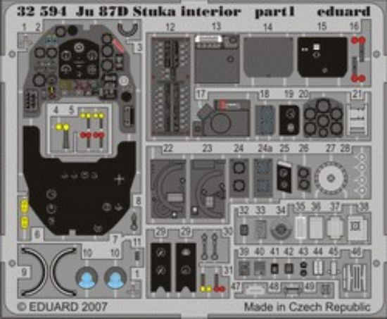 Picture of Eduard Models Aircraft- JU87D Stuka Interior -- Plastic Model