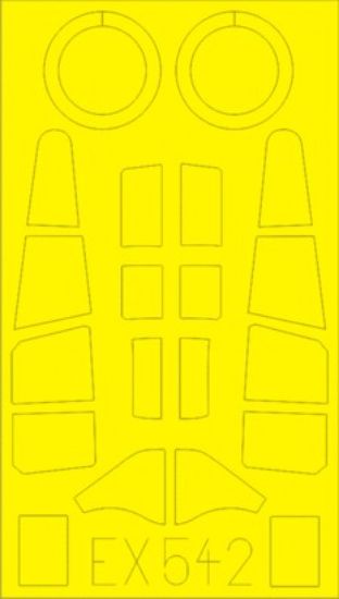 Picture of Painting Mask For 1:48 Eduard Masks Sheet - 1.48 P-40c Hawk (bronco).