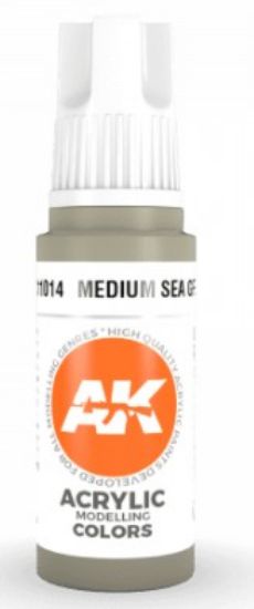Picture of Medium Sea Grey Acrylic Paint 17ml Bottle