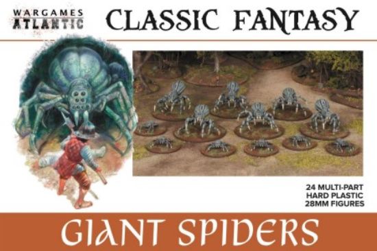 Picture of 28mm Classic Fantasy Giant Spiders (12 big/12 small)