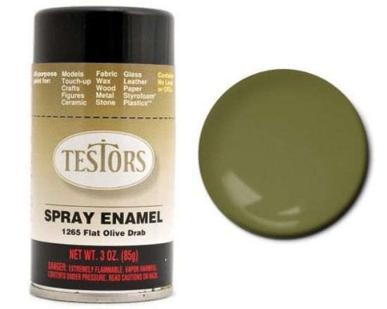 Picture of 3oz. Spray Finishing Enamel Flat Olive Drab