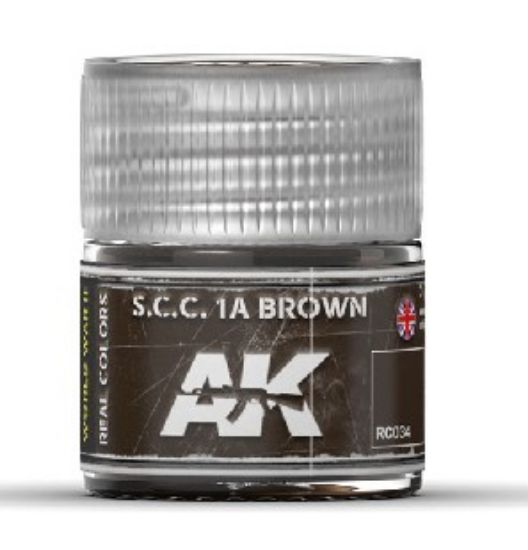 Picture of Real Colors: SCC 1A Brown Acrylic Lacquer Paint 10ml Bottle