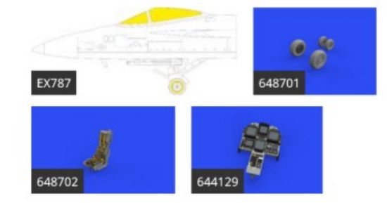 Picture of 1/48 Aircraft- F/A18E LooKplus for MGK (Photo-Etch & Resin)