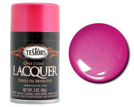 Picture of 3oz. Spray One Coat Metallic Lacquer Electric Pink