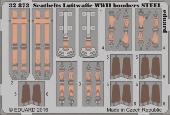 Picture of 1/32 Aircraft- Seatbelts Luftwaffe Steel Bomber WWII (Painted)