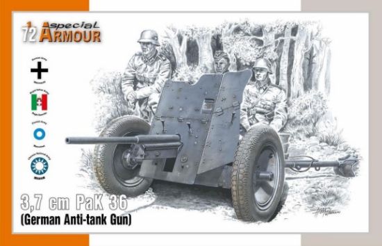 Picture of 1/72 3.7cm PaK 36 German Anti-Tank Gun