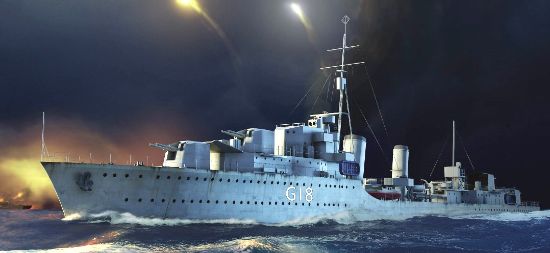 Picture of Trumpeter 1/350 HMS Zulu Brit Tribal Class Destroyer 41 5332