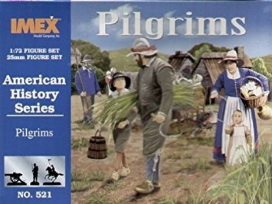 Picture of 1/72 Pilgrims (43, 3 turkeys, 3 goats)