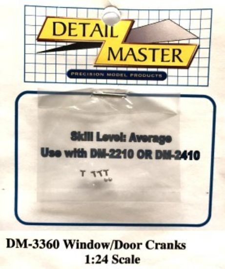 Picture of Detail Master Billet Window/Door Cranks (6) -- Plastic Model Vehicle