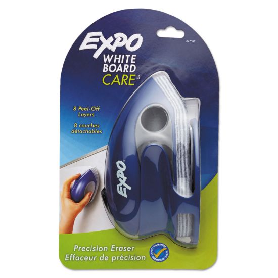 Picture of EXPO® Dry Erase Precision Point Eraser w/Replaceable Pad, Felt, 7 3/5 X 3 2/5 X 3 3/5