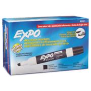 Picture of EXPO® Low Odor Dry Erase Marker, Chisel Tip, Black, Dozen