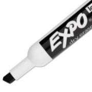 Picture of EXPO® Low Odor Dry Erase Marker, Chisel Tip, Black, Dozen