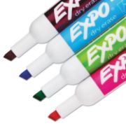 Picture of EXPO® Low Odor Dry Erase Marker, Chisel Tip, Classic Colors Assorted, 4/Set