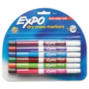 Picture of EXPO® Low Odor Dry Erase Marker, Fine Point, Assorted, 12/Set