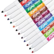 Picture of EXPO® Low Odor Dry Erase Marker, Fine Point, Assorted, 12/Set