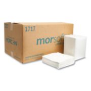 Picture of Morcon Paper Dinner Napkins, 1-Ply, 17 x 17, White, 250/Pack, 12 Packs/Carton