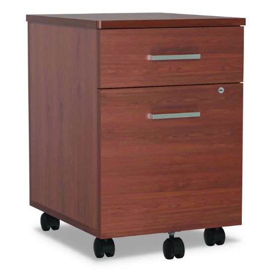 Picture of Linea Italia® Trento Line Mobile Pedestal File, 16.5w x 19.75d x 23.63h, Cherry