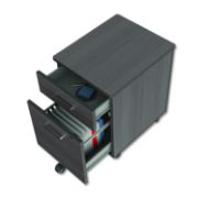 Picture of Linea Italia® Trento Line Mobile Pedestal File, Box/File Drawer, Mocha