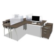 Picture of Linea Italia® Trento Line Mobile Pedestal File, Box/File Drawer, Mocha