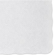 Picture of Hoffmaster® Knurl Embossed Scalloped Edge Placemats, 9 1/2 x 13 1/2, White, 1000/Carton