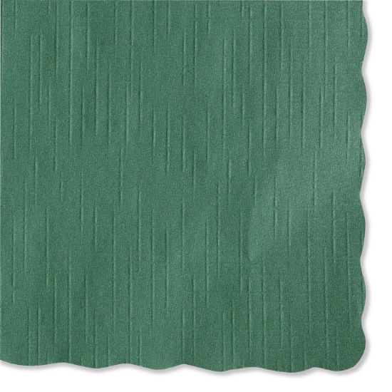 Picture of Hoffmaster® Solid Color Scalloped Edge Placemats, 9 1/2 x 13 1/2, Hunter Green, 1000/Carton