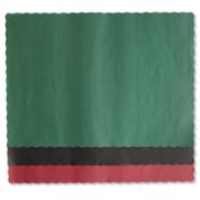 Picture of Hoffmaster® Solid Color Scalloped Edge Placemats, 9 1/2 x 13 1/2, Hunter Green, 1000/Carton