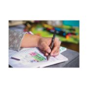 Picture of F-301 Stainless Steel Ballpoint Pen .7mm 2/Pkg Black