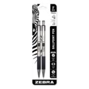 Picture of F-301 Stainless Steel Ballpoint Pen .7mm 2/Pkg Black