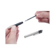 Picture of F-301 Stainless Steel Ballpoint Pen .7mm 2/Pkg Black