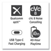 Picture of Morpheus 360® PULSE 360 True Wireless Earbuds, Black