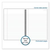 Picture of Cambridge® Side Bound Ruled Meeting Notebook, Legal Rule, 9 1/2 x 6 5/8, 80 Sheets