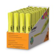 Picture of BIC® Brite Liner Tank-Style Highlighter, Chisel Tip, Fluorescent Yellow, 36/Pack