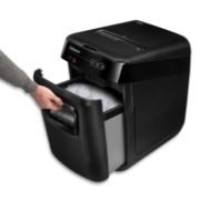Picture of Fellowes® AutoMax 200M Auto Feed Shredder, 200 Sheet Capacity, Black
