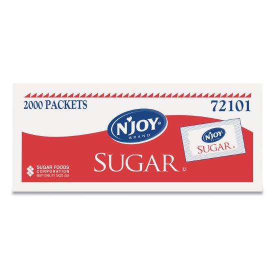 Picture of N'Joy Sugar Packets, 0.1 oz, 2,000 Packets/Box