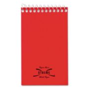 Picture of National® Wirebound Memo Book, Narrow Rule, 3 x 5, White, 60 Sheets