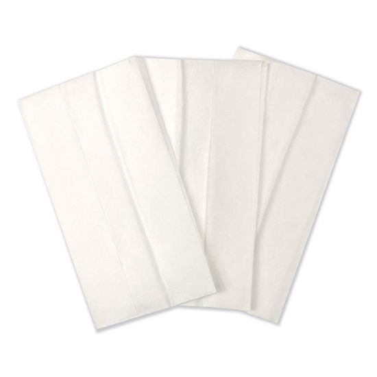 Picture of GEN Tall-Fold Napkins, 1-Ply, 7 x 13 1/4, White, 10,000/Carton