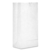 Picture of General #10 Paper Grocery Bag, 35lb White, Standard 6 5/16 x 4 3/16 x 13 3/8, 500 bags