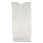 Picture of General #6 Paper Grocery Bag, 35lb White, Standard 6 x 3 5/8 x 11 1/16, 500 bags