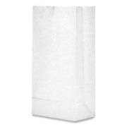 Picture of General #8 Paper Grocery Bag, 35lb White, Standard 6 1/8 x 4 1/6 x 12 7/16, 500 bags