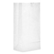 Picture of General #8 Paper Grocery Bag, 35lb White, Standard 6 1/8 x 4 1/6 x 12 7/16, 500 bags