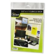Picture of NuDell™ Clear Plastic Sign Holder, All-Purpose, 8 1/2 x 11
