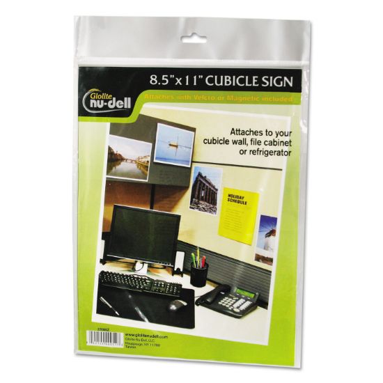 Picture of NuDell™ Clear Plastic Sign Holder, All-Purpose, 8 1/2 x 11
